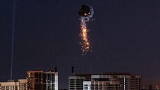 رهگیری یک پهپاد بر فراز آسمان اوکراین
