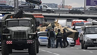 Военная техника на въезде в российскую столицу