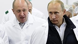 Prigoschin und Putin in St. Petersburg am 20. September 2010.