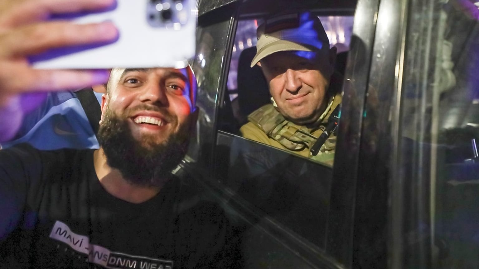Un selfie con Prigozhin. (Rostov, 24.6.2023)