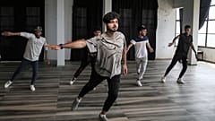 The 'Hai' team for contemporary arts training in their studio in Gaza
