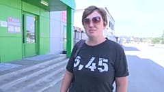 Egy helyi lakos, Milena Gorbunova.