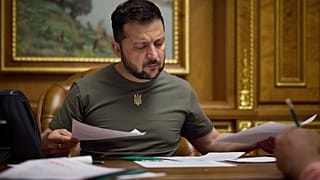 Zelensky durante la telefonata con Biden. (25.6.2023)