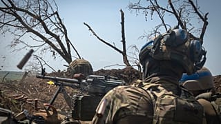 Украинские военные на линии фронта в Запорожской области