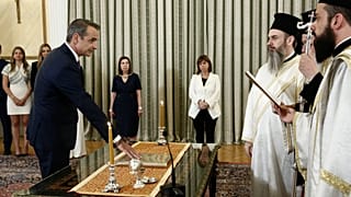 Ο Κυριάκος Μητσοτάκης ορκίστηκε πρωθυπουργός της Ελλάδας