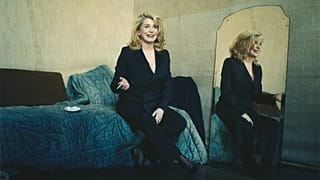 Screen icon Catherine Deneuve pictured in Paris, 2002