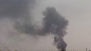دخان متصاعد فوق منطقة بحري بالخرطوم في 21 يونيو