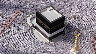 Muslimische Pilger beten um die Kaaba, das würfelförmige Gebäude der Großen Moschee, während der jährlichen Hadsch-Pilgerfahrt in Mekka, Saudi-Arabien, 25. Juni 2023.