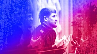 Chechnya regional leader Ramzan Kadyrov speaks during a news conference in Grozny, March 2011