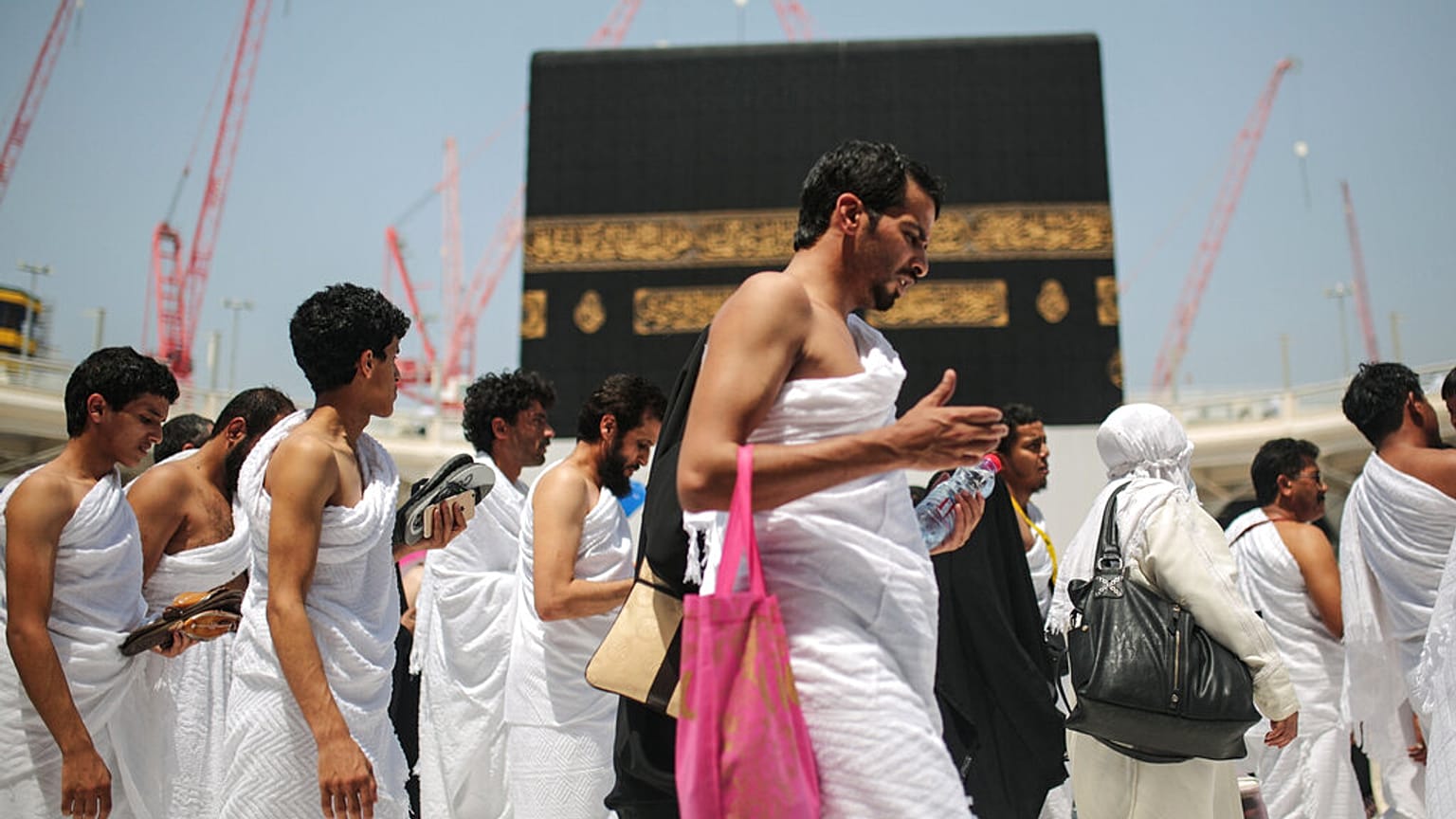 Muslim pilgrims circle the Kaaba, the cubic building at the Grand Mosque in the Muslim holy city of Mecca, Saudi Arabia, Sept. 22, 2015. 