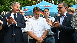 AfD-Feier mit Björn Höcke, Robert Sesselmann und Tino Chrupalla