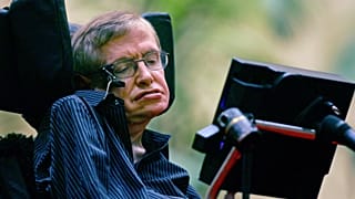 Astrophysicist Stephen Hawking speaks in 2006