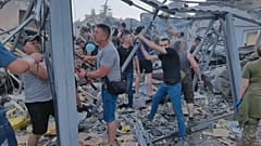 Image prise juste après les explosions, mardi 27 juin 2023