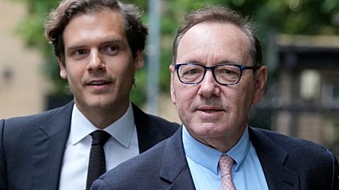 Actor Kevin Spacey arrives at Southwark Crown Court for the start of his trial in London, Wednesday, June 28, 2023.