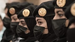 عناصر من الشرطة السعودية، في مدينة مكة، السعودية.