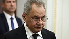 Le ministre russe de la défense Sergueï Choïgu lors d'une réunion à Moscou le 26 juin 2023 à la suite de la mutinerie de Wagner.