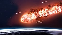 An asteroid nearly hitting Earth