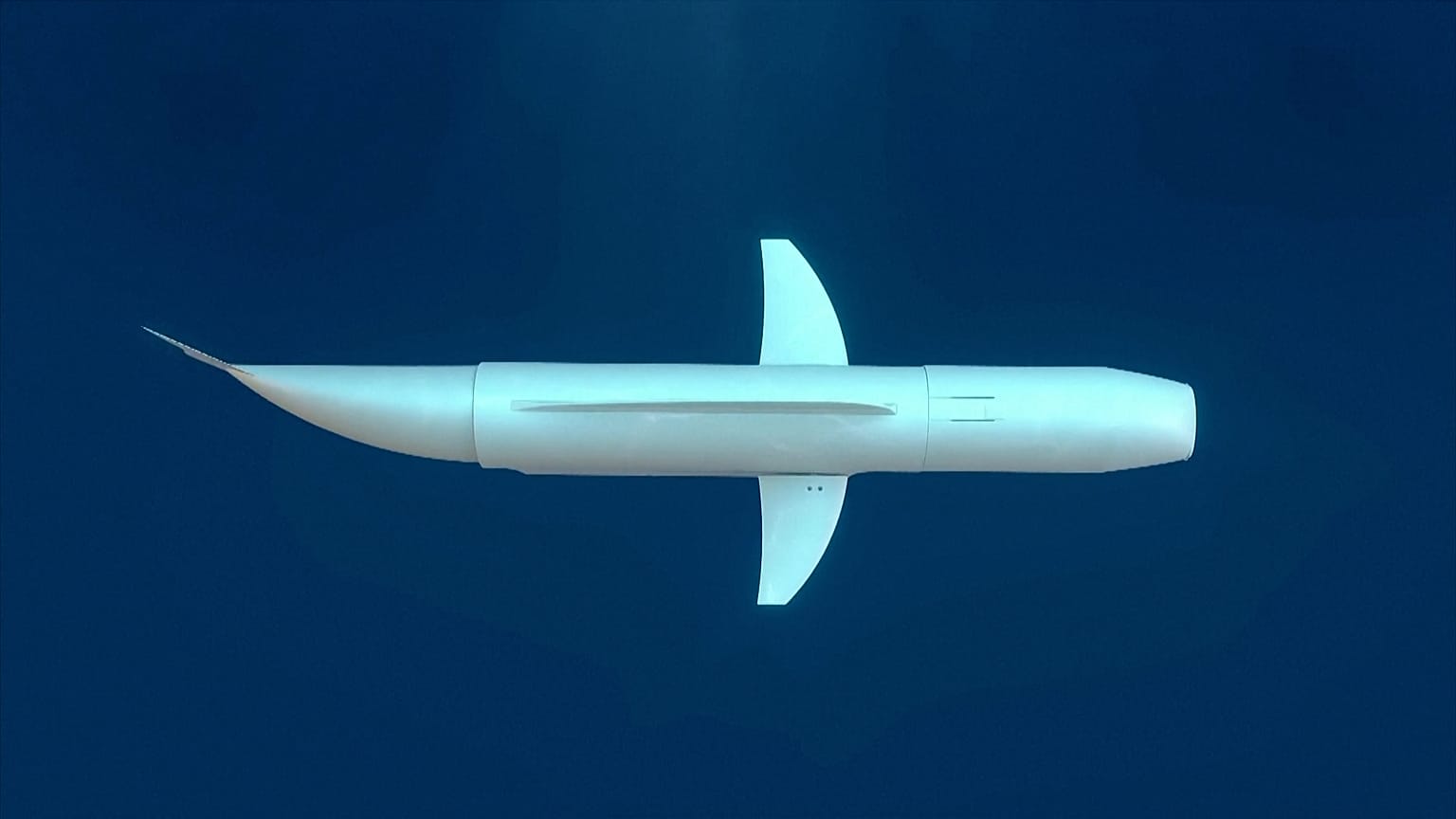 Image shows a concept rendering of 'Belle', the fish robot developed at ETH Zurich.