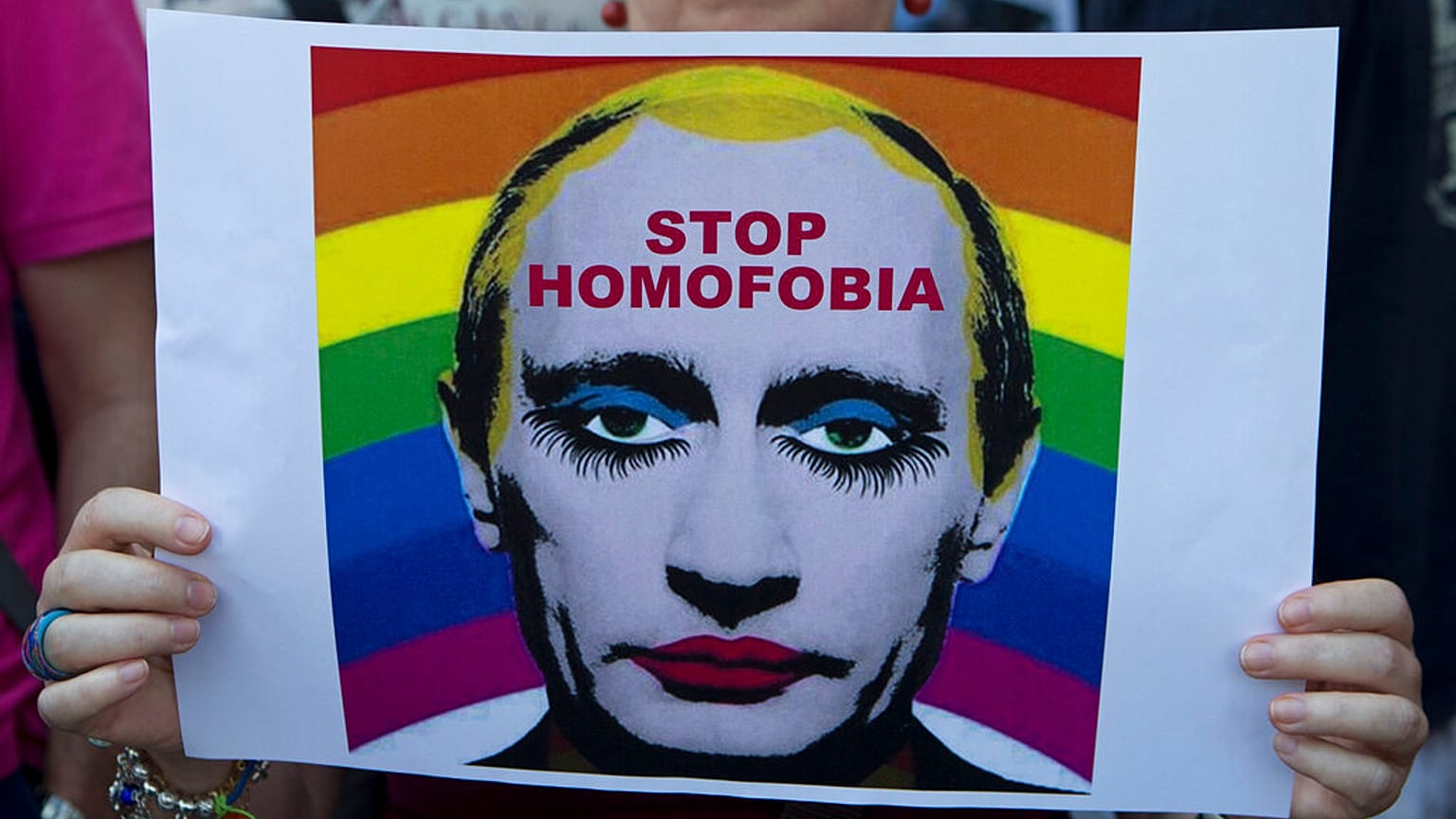 Madrid'te Putin karşıtı protesto (arşiv)