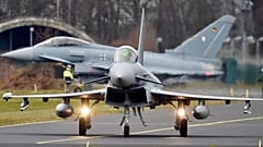 Avrupa yapımı eurofighter savaş uçağı 