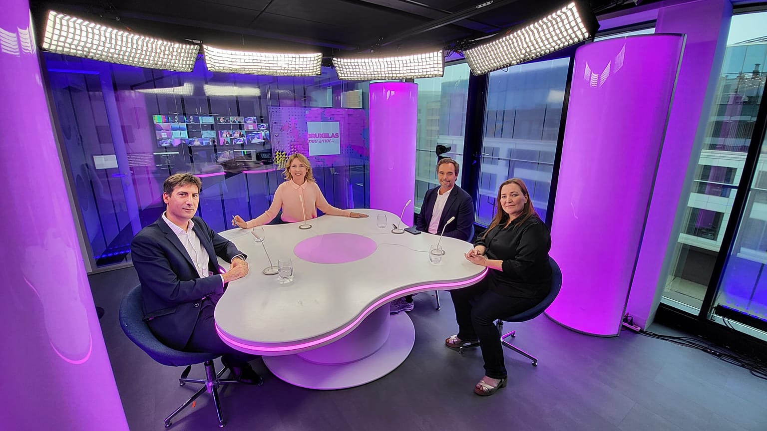 Méabh Mc Mahon con Jordi Solé, Teresa Küchler y Ricardo Borges de Castro