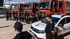 Πυροσβέστες από την Ρουμανία (φωτογραφία Αρχείου)
