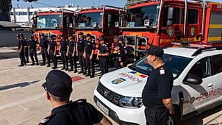 Πυροσβέστες από την Ρουμανία (φωτογραφία Αρχείου)