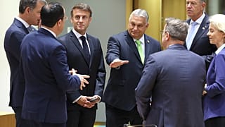Orbán Viktor az uniós csúcson