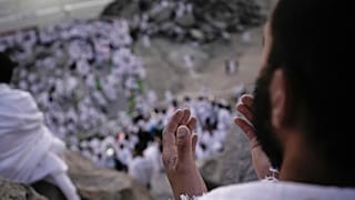 خلال موسم الحج السنوي بالقرب من مدينة مكة المكرمة، المملكة العربية السعودية