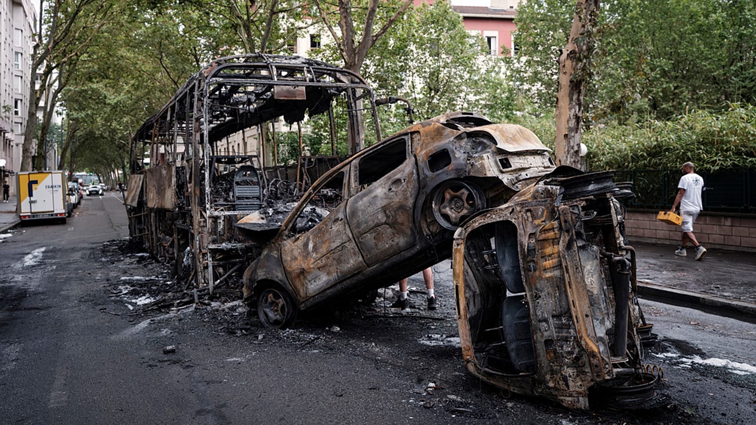 Από τα επεισόδια στη Λυών