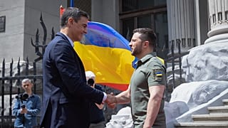 Pedro Sanchez reçu par Volodymyr Zelensky à Kyiv, 01/07/2023