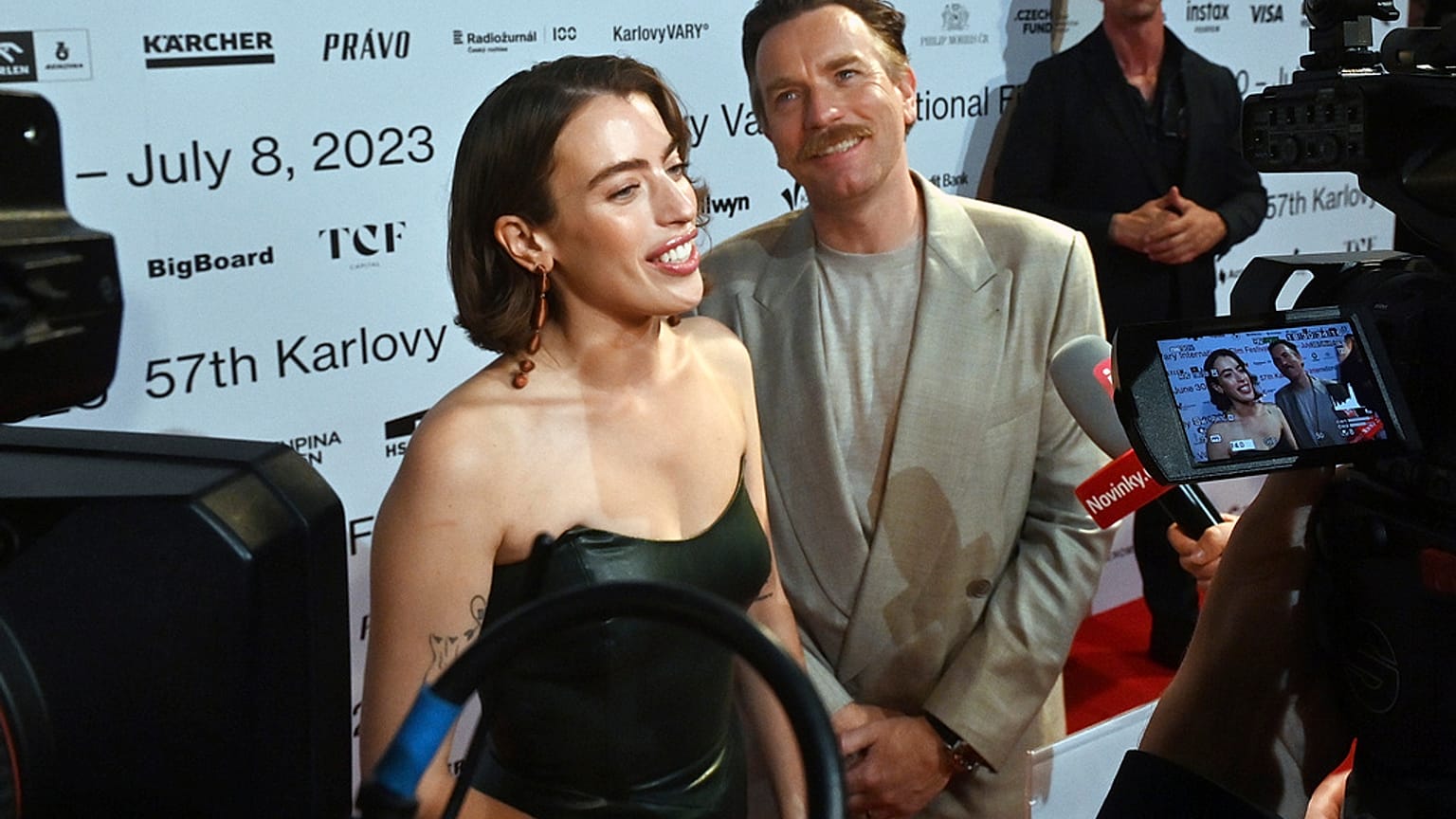 Ewan McGregor - am Samstag mit dem President's Award des Festivals ausgezeichnet - mit seiner Tochter Clara