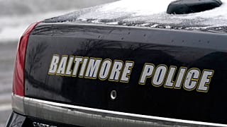 File picture of a Baltimore Police Department vehicle in the United States.