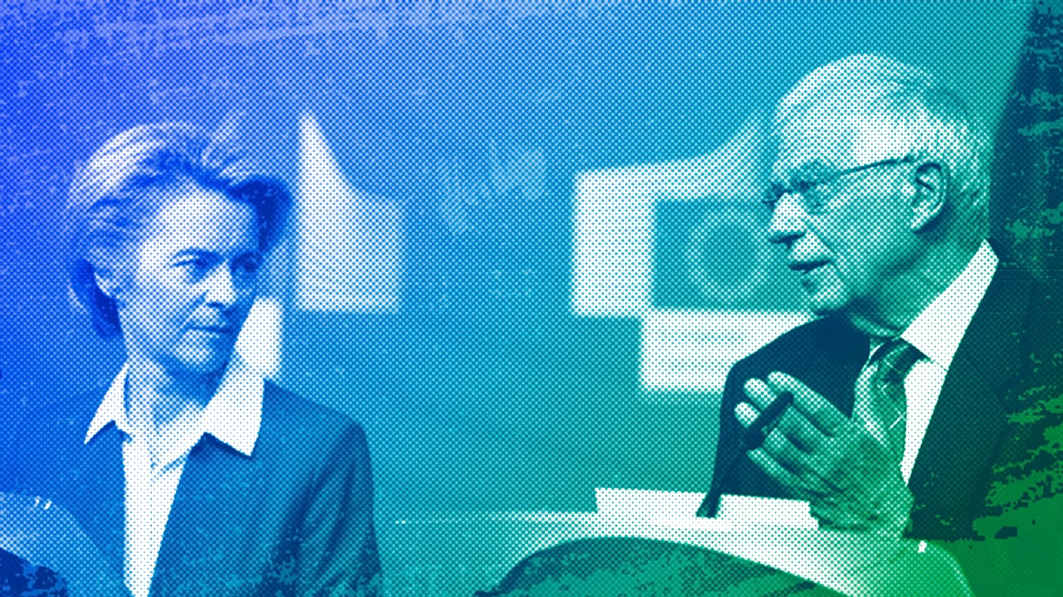European Commission President Ursula von der Leyen and European Union foreign policy chief Josep Borrell in Brussels, January 2020