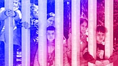 Members of a group of some 30 migrants seeking asylum are seen in Bialowieza, Poland, May 2023