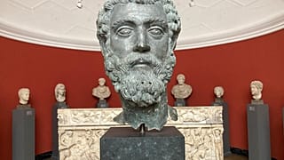 Roma İmparatoru Septimius Severus'un heykeli 