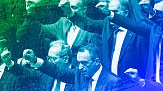 Leader of Greek natiolist party Spartiates (Spartans) Vasilis Stigas attends a swear in ceremony of the parliament in Athens, 3 July 2023