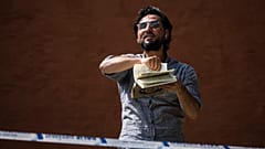 سلوان موميكا أثناء حرقه للقرآن الكريم