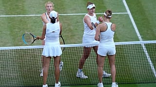 The final of the women's doubles at the Wimbledon tennis championships in London, on July 10, 2022.