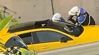 Képkocka a Nahel lelövését rögzítő amatőr videóból