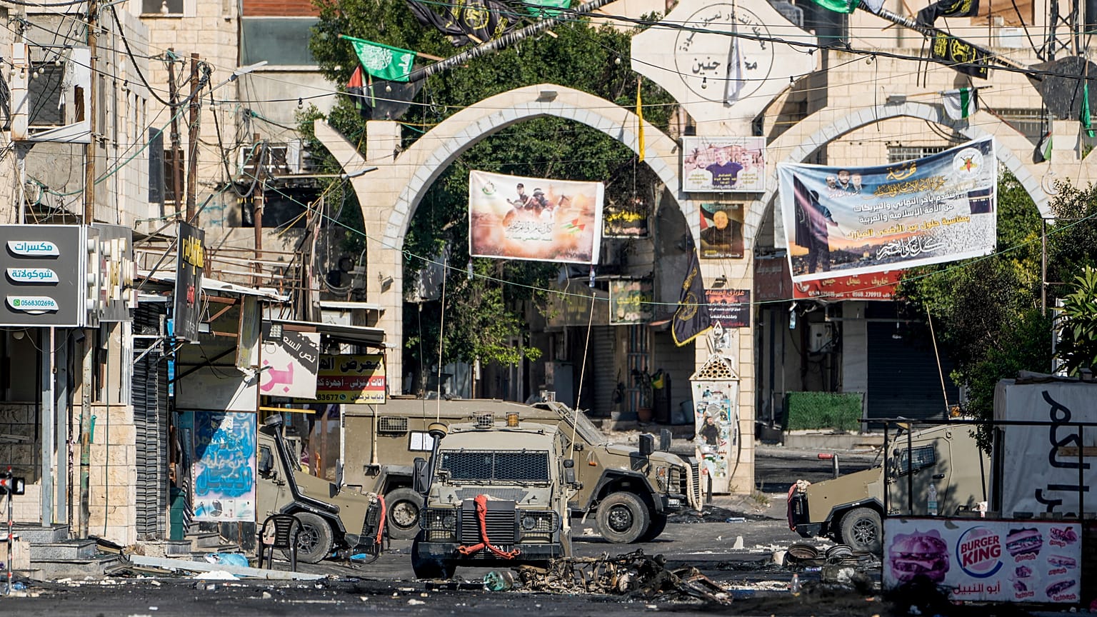 الجيش الإسرائيلي في مخيم جنين، الضفة الغربية المحتلة. 