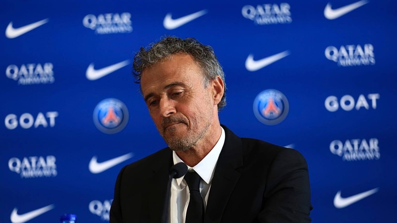 Luis Enrique a sajtótájékoztatón