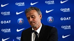 Luis Enrique a sajtótájékoztatón
