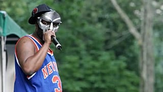MF DOOM's cause of death has been revealed - here pictured at a benefit concert for the Rhino Foundation in New York - June 2005
