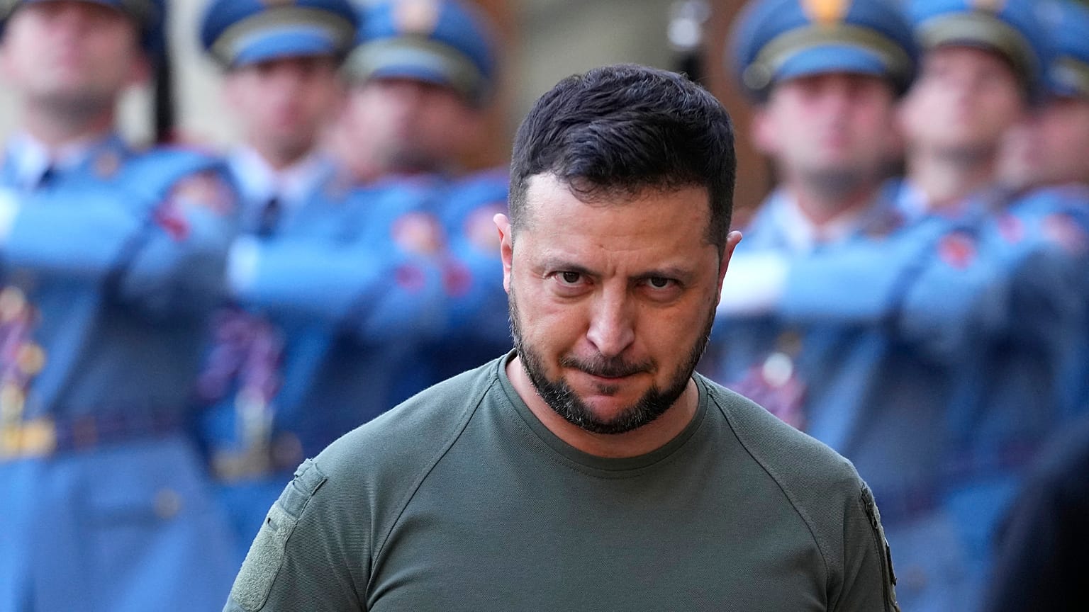 Volodymyr Zelenskyy na capital da Chéquia