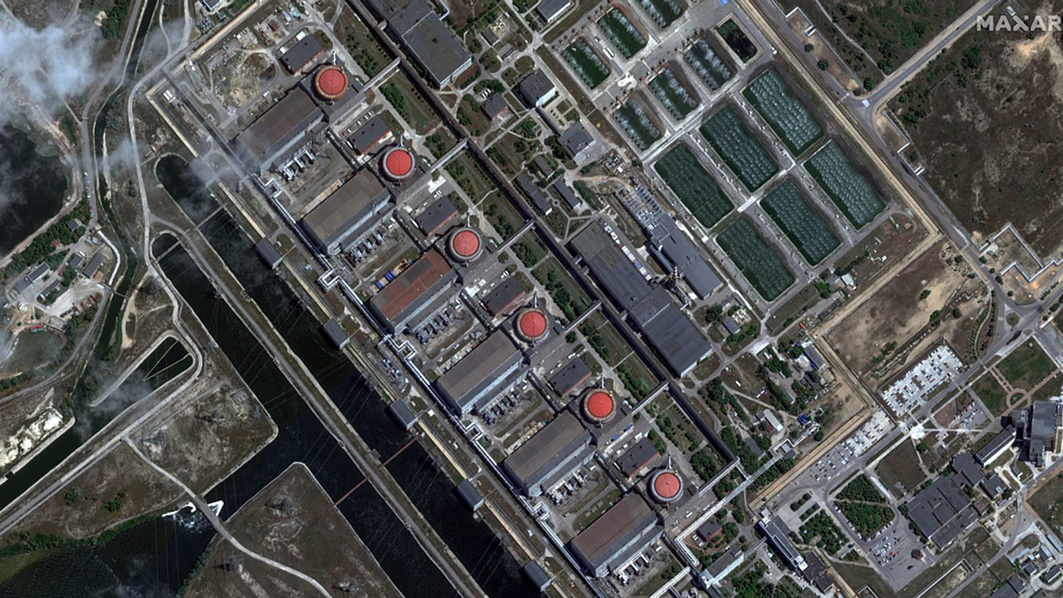 A zaporizzsjai atomerőmű Dél-Ukrajnában 