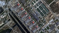 Τhe Zaporizhzhia Nuclear Power Plant in Southern Ukraine -image provided by Maxar Technologies,June 30, 2023.