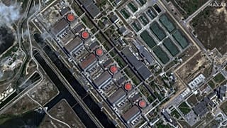 A zaporizzsjai atomerőmű Dél-Ukrajnában 