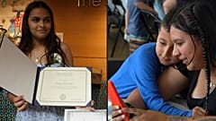 تلاميذ من عائلات مهاجرة في نيويورك