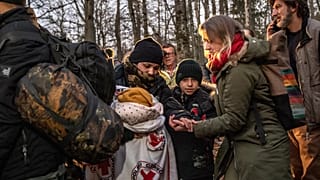 Polonya-Belarus sınırındaki göçmenler